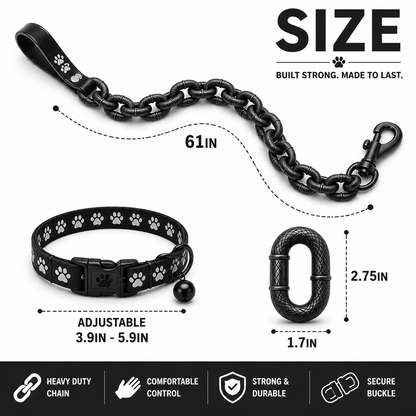 Leashly™ Oversized Chain Leash (Lightweight)